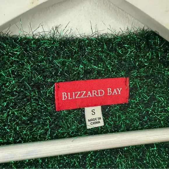 Blizzard Bay Women’s Christmas Holiday Striped Cardigan Sweater Size S - Picture 3 of 5